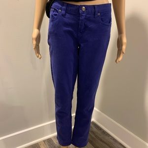 J Crew toothpick ankle jean purple